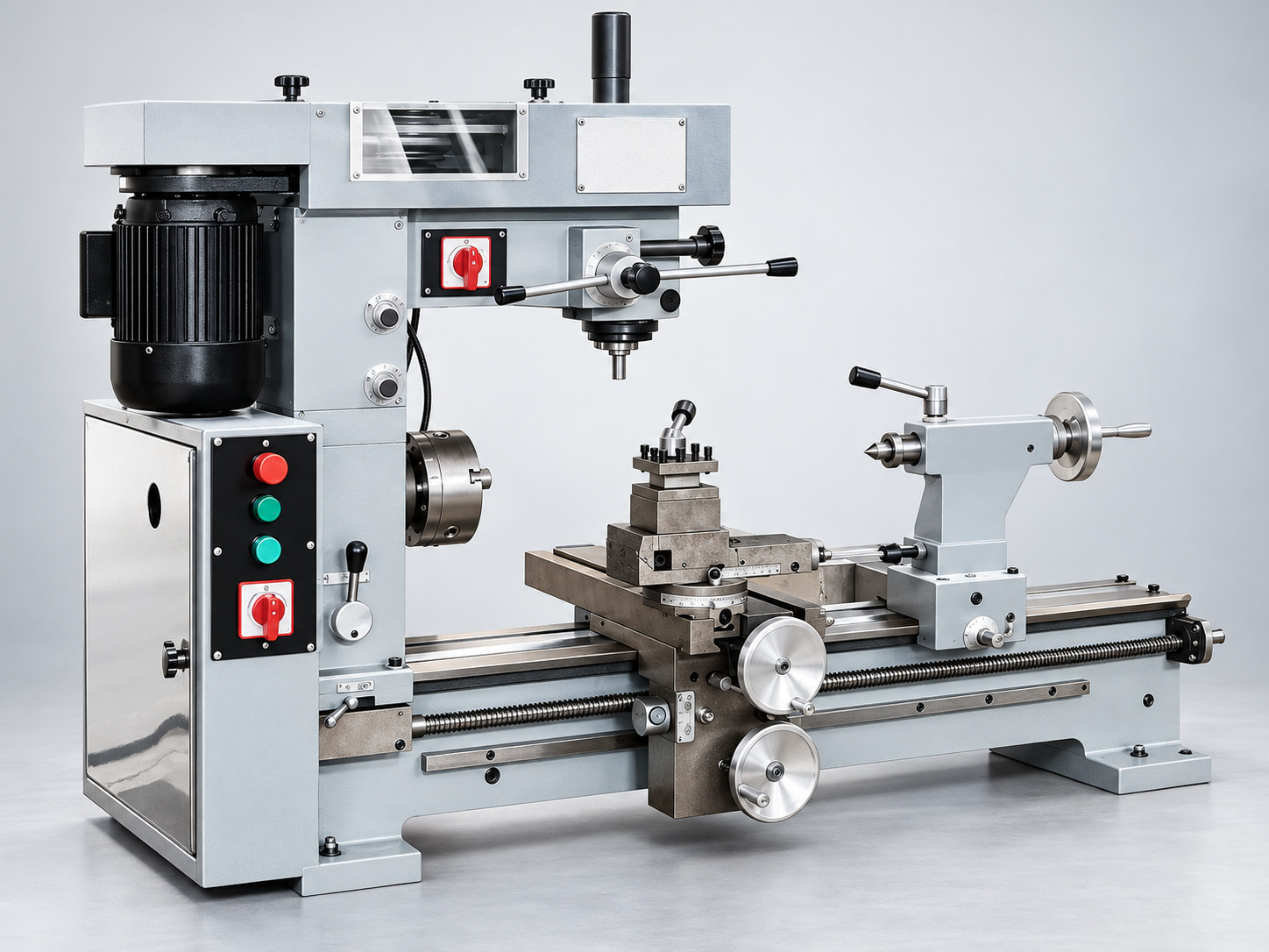 Imagem ilustrativa de Tornos, fresadoras e furadeiras combinadas, gerada com base no catálogo WMTCNC