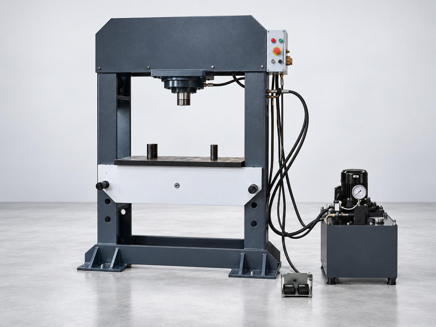 Imagem ilustrativa de Prensas industriais, gerada com base no catálogo WMTCNC